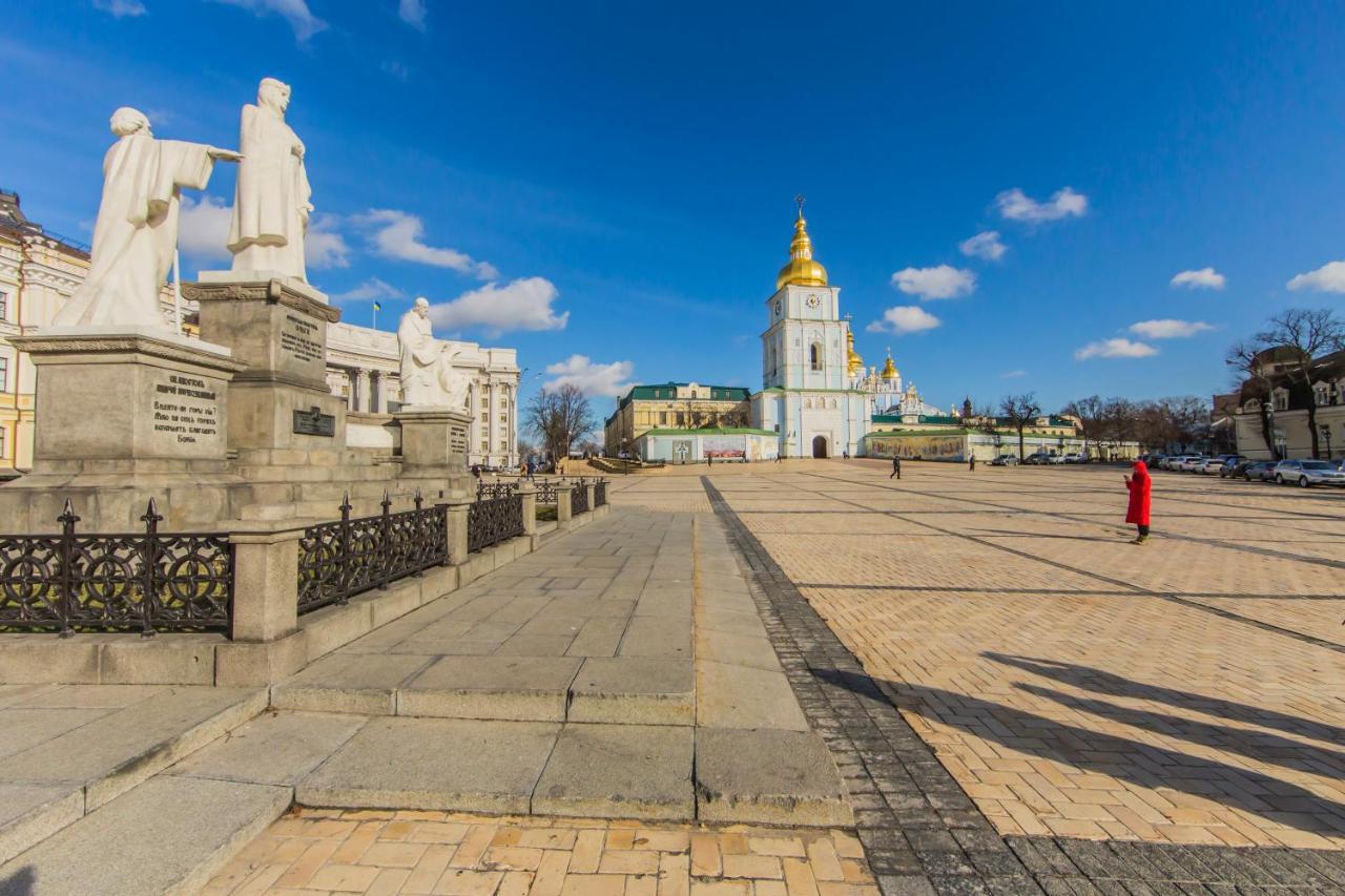 Роскошная Двухуровневая Квартира, Ул. Михайловская Kiev Extérieur photo